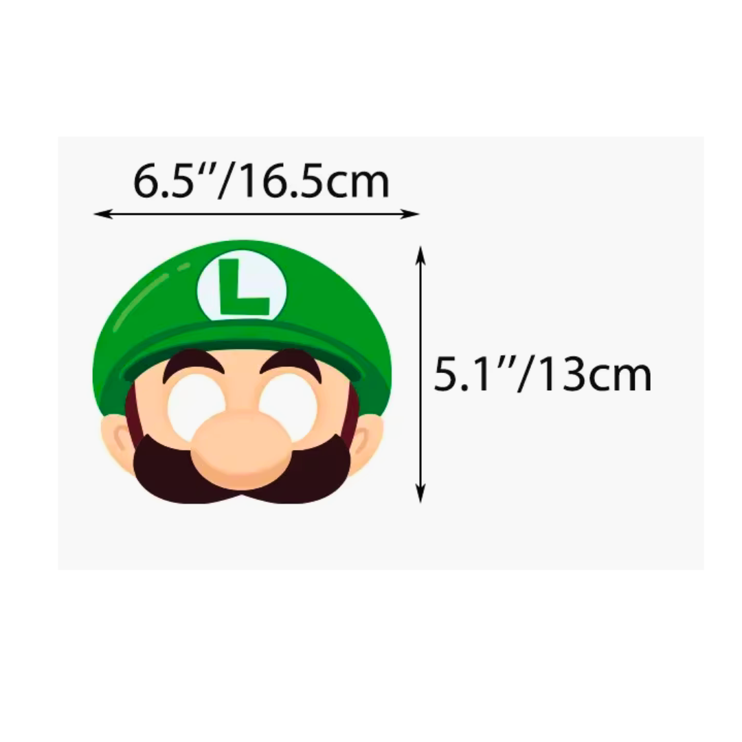 super mario party masks 12 pack, mario character masks for kids, mario dress up party supplies, gaming party masks super mario, super mario birthday photo props, easy to assemble mario masks with elastic, 16.5cm x 13cm super mario masks, party masks for boys mario theme, kids dress up mario character masks, super mario birthday costume accessories, mario masks brisbane party supplies, gold coast super mario masks pack, sunshine coast mario party costumes, nintendo mario dress-up masks, super mario kids part