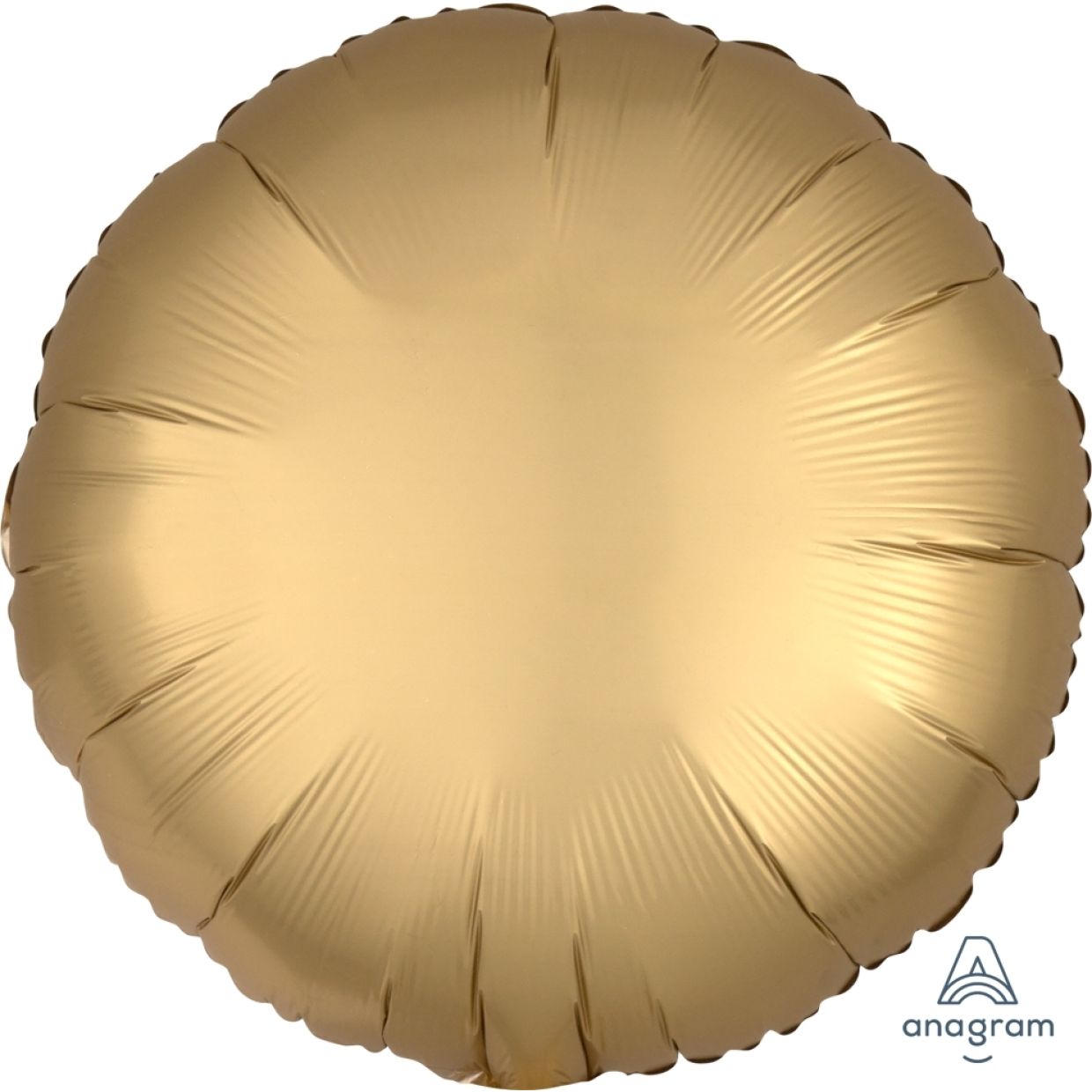 Satin Luxe Gold Sateen Anagram Round Foil Balloon 45cm (18")