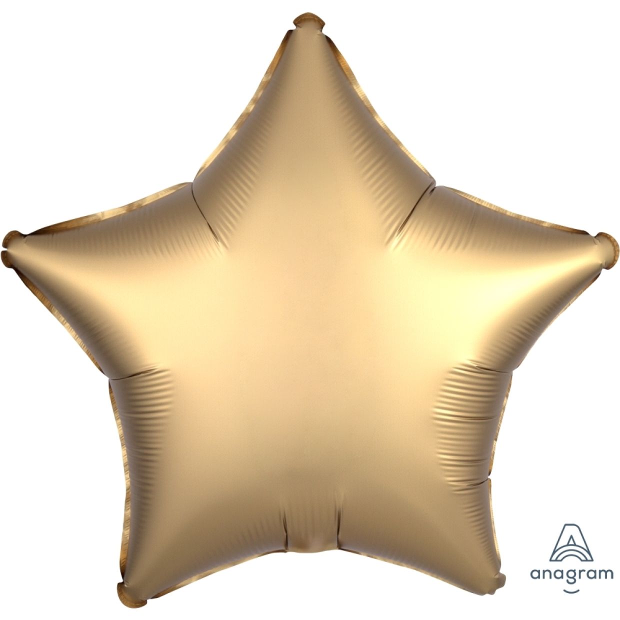 Satin Luxe Gold Sateen Anagram Star Foil Balloon 45cm (18")