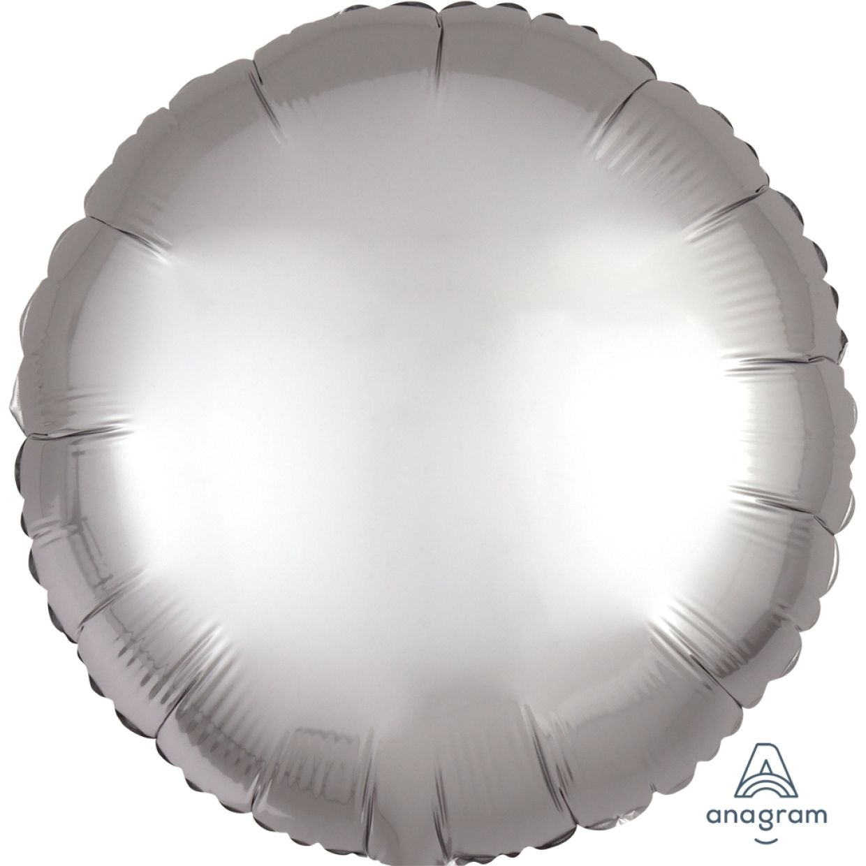 Satin Luxe Platinum Anagram Round Foil Balloon 45cm (18")