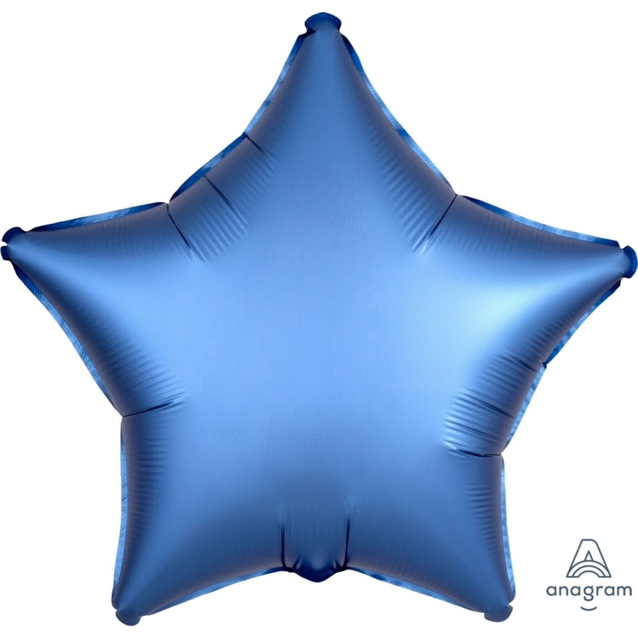 Satin Luxe Azure Blue Anagram Star Foil Balloon 45cm (18")