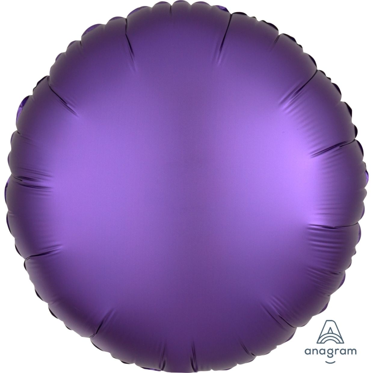 Satin Luxe Purple Royale Anagram Round Foil Balloon 45cm (18")
