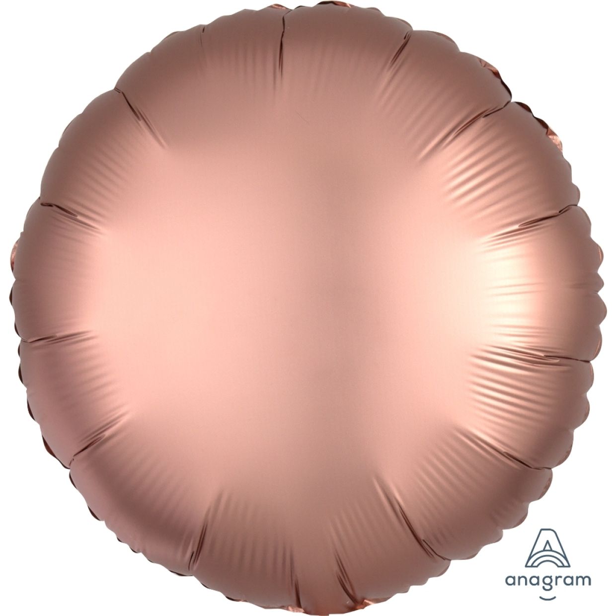 Satin Luxe Rose Copper Anagram Round Foil Balloon 45cm (18")