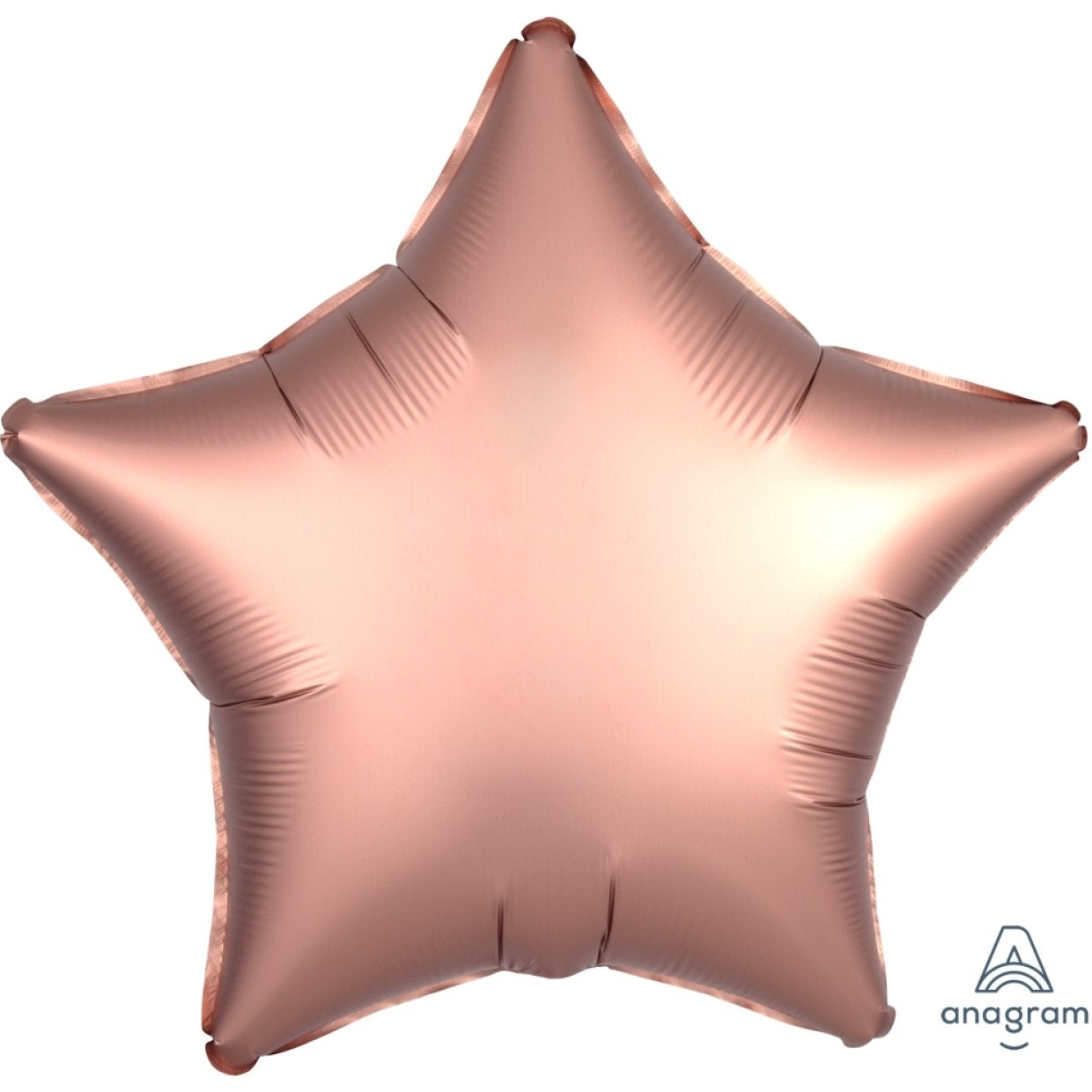 Satin Luxe Rose Copper Anagram Star Foil Balloon 45cm (18")