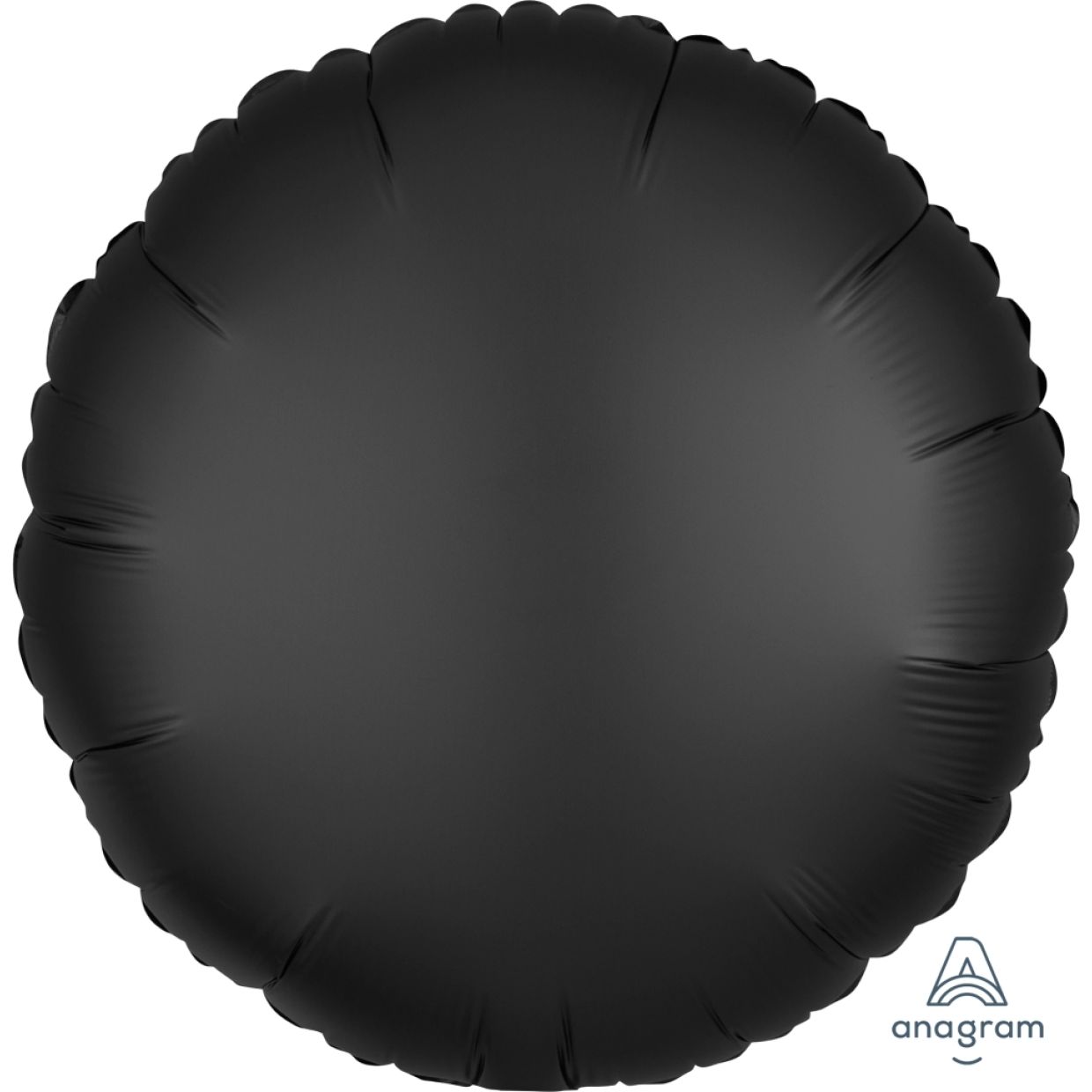 Satin Luxe Onyx Anagram Round Foil Balloon 45cm (18")