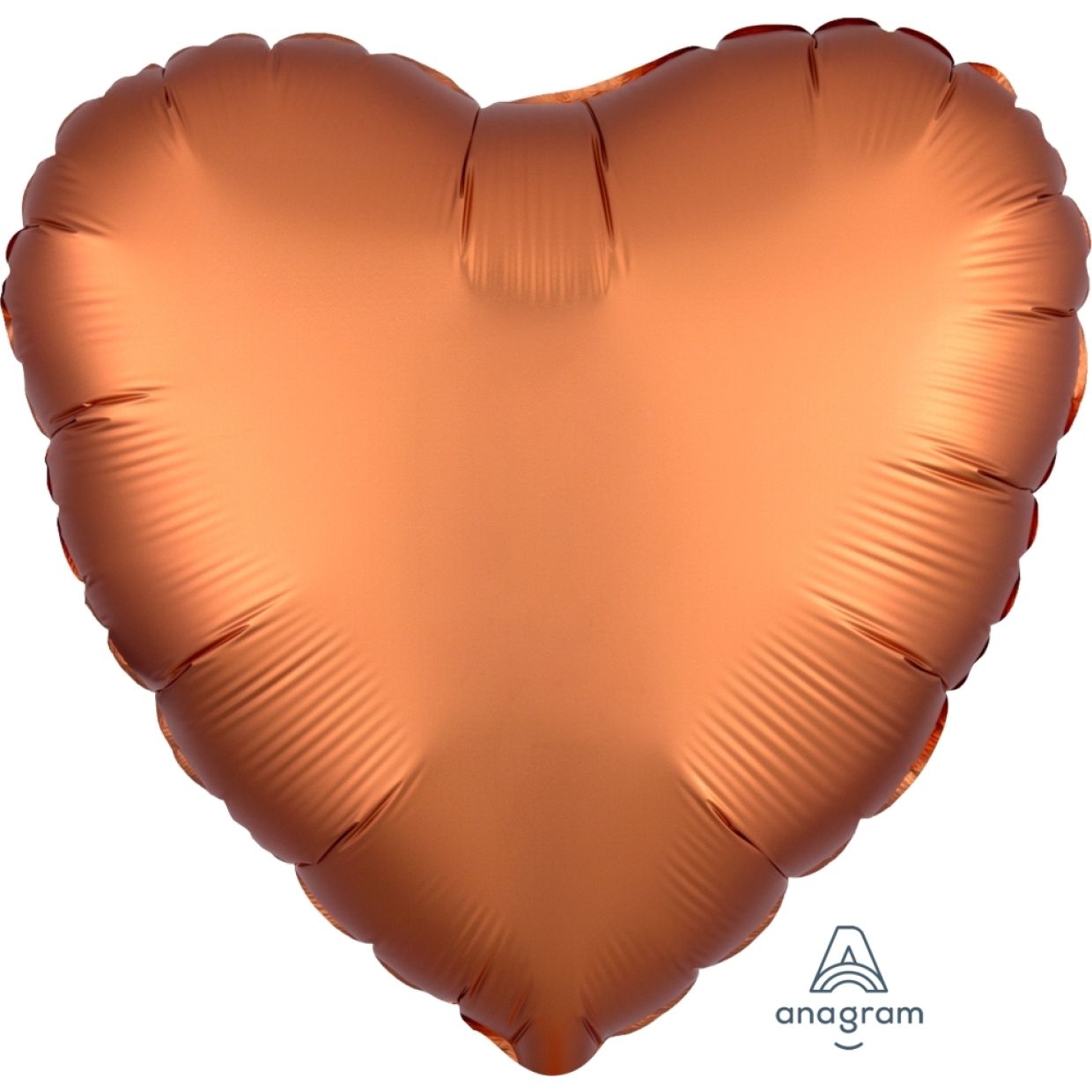 Satin Luxe Amber Anagram Heart Foil Balloon 45cm (18")