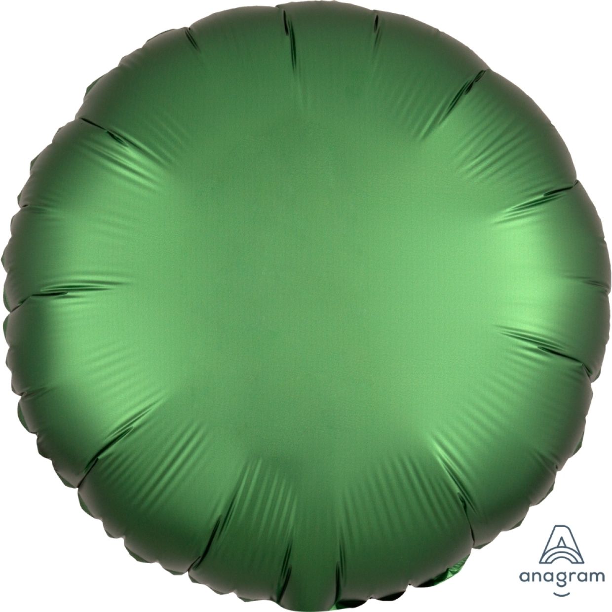 Satin Luxe Emerald Green Anagram Round Foil Balloon 45cm (18")