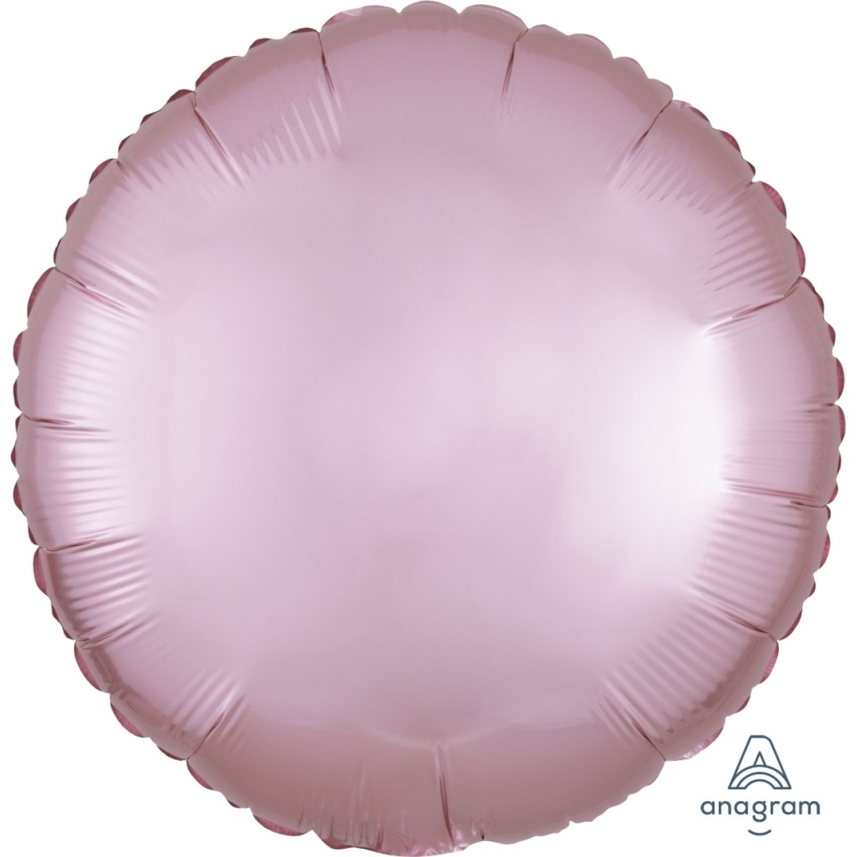 Satin Luxe Pastel Pink Anagram Round Foil Balloon 45cm (18")