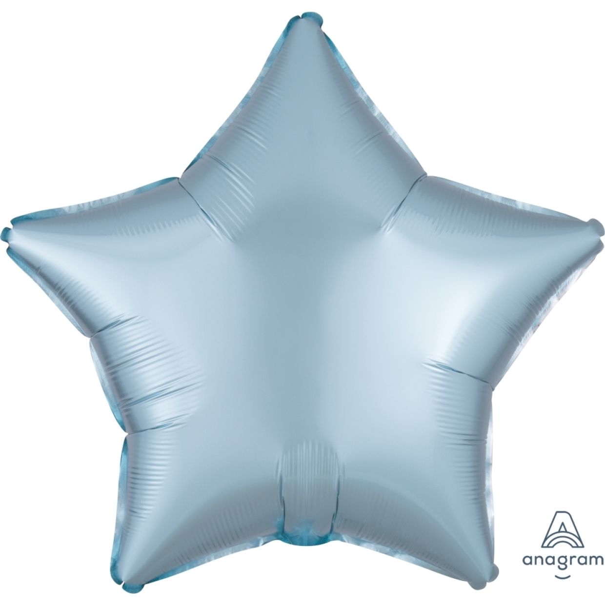 Satin Luxe Pastel Blue Anagram Star Foil Balloon 45cm (18")
