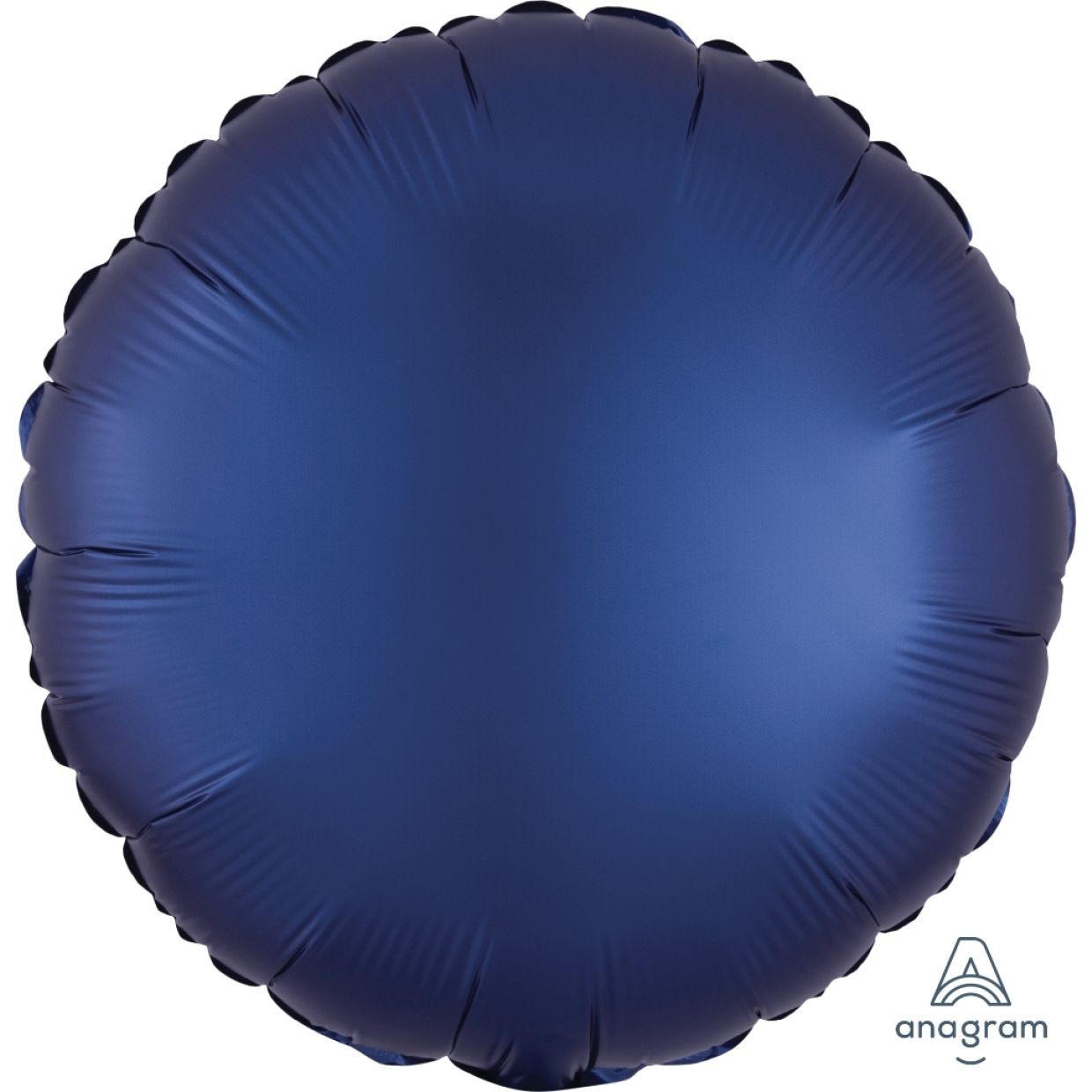 Satin Luxe Navy Anagram Round Foil Balloon 45cm (18")