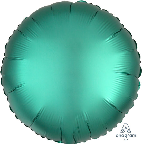 Satin Luxe Jade Anagram Round Foil Balloon 45cm (18")
