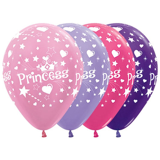 Princess theme satin pearl balloons, metallic fashion latex balloons, 25-pack latex balloons, 30cm party balloons, pink and purple balloons, lilac and fuchsia balloons, helium balloons for birthdays, air-inflated party balloons, biodegradable latex balloons, balloon decoration supplies.