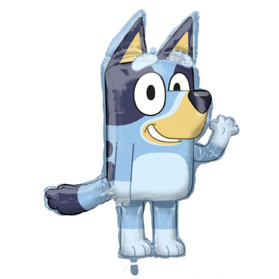 Bluey foil balloon, Bluey SuperShape balloon, 53 x 69 cm Bluey balloon, kids' birthday balloon, Bluey party decoration, Bluey foil party balloon, helium-filled Bluey balloon, Bluey birthday decoration, foil balloon for kids' parties, Bluey character balloon, party supplies for Bluey fans, Bluey birthday balloon, kids' party foil balloons, Bluey-themed party balloons, foil balloons for kids' birthday, large Bluey balloon, Bluey birthday supplies, Bluey-themed decorations, Bluey party helium balloon, party ba