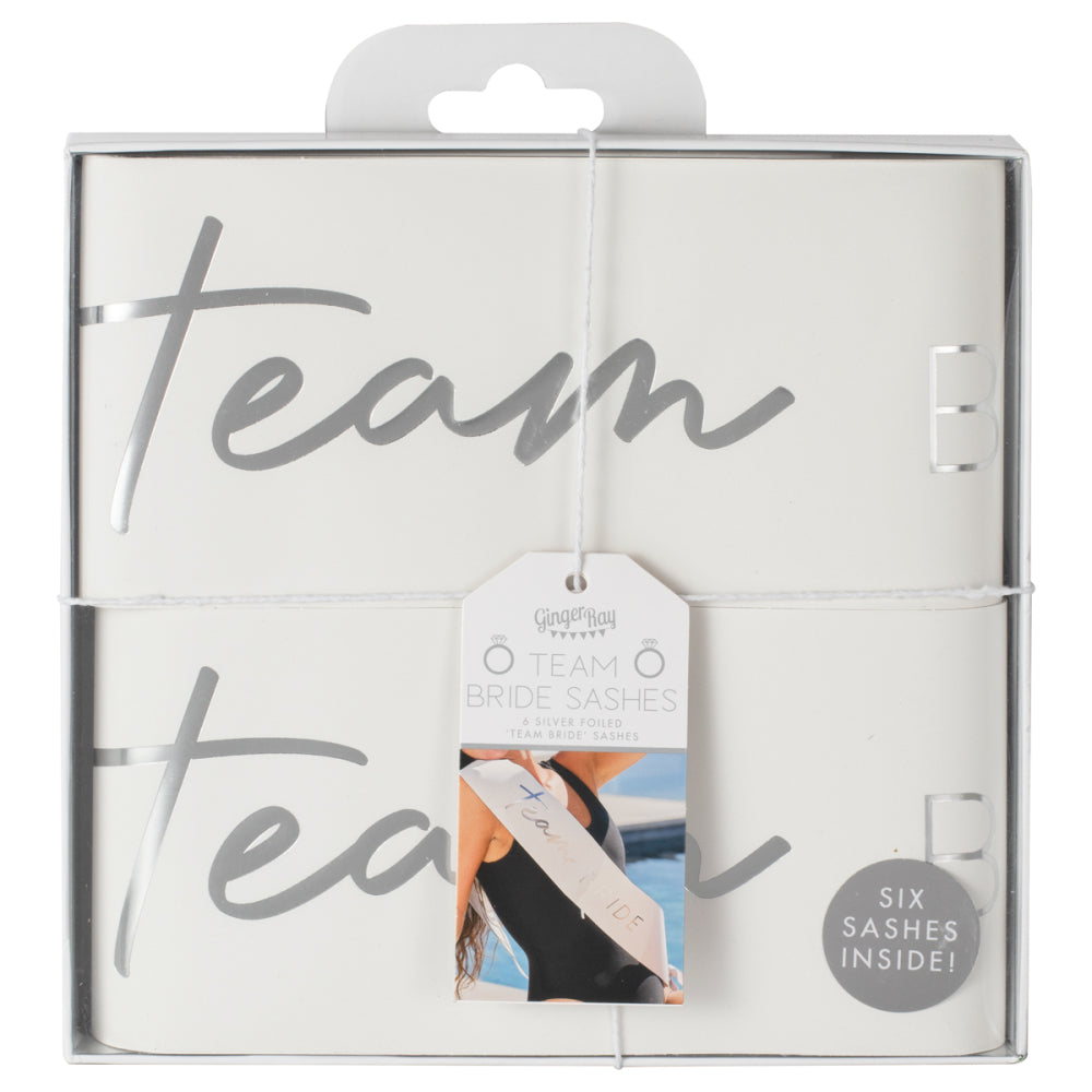 team bride silver sashes, hen party sashes Australia, bridesmaid sashes for hen night, silver team bride pack, party sashes for bridal crew, elegant team bride sash, hen night accessories pack, team bride sashes with ribbon, silver bridesmaid sash set, 6 pack hen party sashes, bridal party outfit sashes, adjustable team bride sashes, stylish hen decorations, team bride photo props, bridesmaid party supplies, team bride gifts, silver hen night sashes, chic team bride wear, one size fits all sashes, DIY hen p