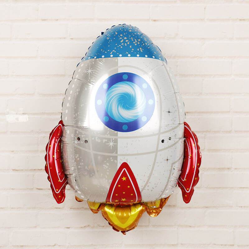 Rocket foil balloon, space-themed party supplies, helium rocket balloon, outer space birthday decor, DIY space party, rocket ship balloon Brisbane, party balloons Australia, kids party decorations, rocket Mylar balloon, reusable rocket balloon, space adventure party decor, Brisbane party decorations, kids birthday balloons Australia.