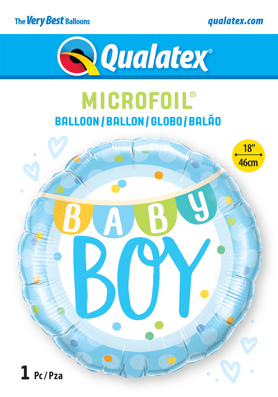 Baby Boy Blue Round Foil Balloon