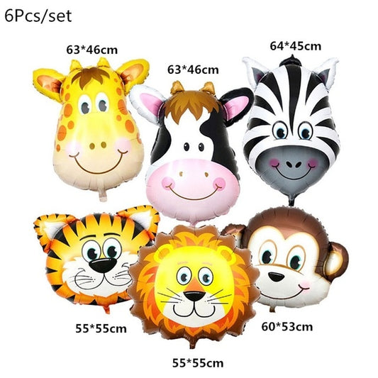 Jungle Theme Balloons and Banners Decoration Set