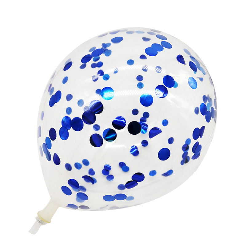 blue confetti balloons, metallic blue balloons, blue party balloons, 12-inch blue balloons, blue latex balloons, blue helium balloons, blue birthday balloons, blue event decorations, blue and clear balloons, blue party decor, blue baby shower balloons, blue wedding balloons, blue anniversary balloons, blue celebration balloons