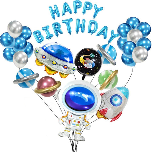 astronaut balloon set, space-themed party decorations, outer space birthday balloons, astronaut foil balloon, rocket foil balloon, spaceship balloon, space party supplies, kids space birthday decor, galaxy party balloons, helium astronaut balloons, reusable foil balloons, astronaut party decorations Australia, space birthday balloons Brisbane, party supplies QLD, DIY space party decor, metallic blue balloons, planet printed balloons, Happy Birthday space balloons, helium-compatible balloons, astronaut and r