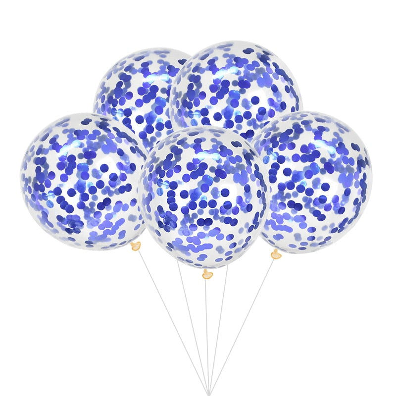 blue confetti balloons, metallic blue balloons, blue party balloons, 12-inch blue balloons, blue latex balloons, blue helium balloons, blue birthday balloons, blue event decorations, blue and clear balloons, blue party decor, blue baby shower balloons, blue wedding balloons, blue anniversary balloons, blue celebration balloons