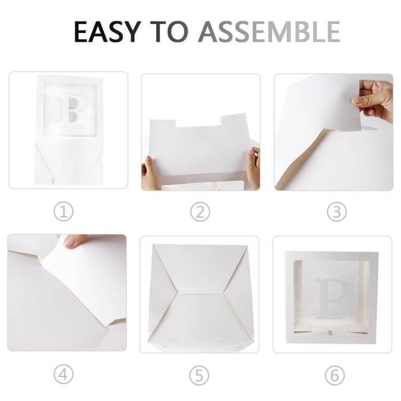Transparent BABY Balloon Cube Boxes