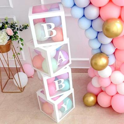 Transparent BABY Balloon Cube Boxes