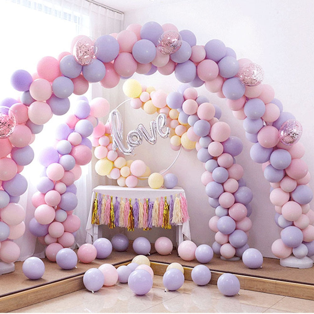 10" Pastel Purple macaron latex balloons, 20 pack, premium quality latex balloons, pastel purple party balloons, wedding décor, birthday balloons, baby shower balloons, helium and air-filled balloons, stylish event balloons, indoor and outdoor balloons.