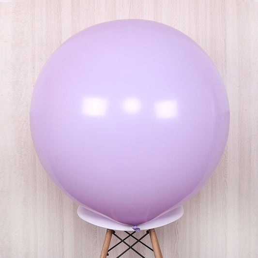 Pastel Purple latex balloons, 36-inch macaron balloons, premium quality latex balloons, large pastel balloons, party decoration balloons, wedding balloons, birthday party balloons, baby shower balloons, engagement balloons, milestone celebration balloons, helium and air-filled balloons, indoor and outdoor balloons, elegant party décor, balloon garland balloons, stylish event balloons.