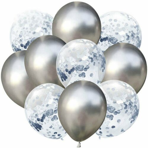 silver confetti balloons, silver metallic balloons, 12-inch silver balloons, silver party balloons, silver latex balloons, silver helium balloons, silver balloon set, silver birthday balloons, silver wedding balloons, silver anniversary balloons, silver event decorations, silver balloon bouquet, metallic silver balloons, silver celebration balloons, silver party decor