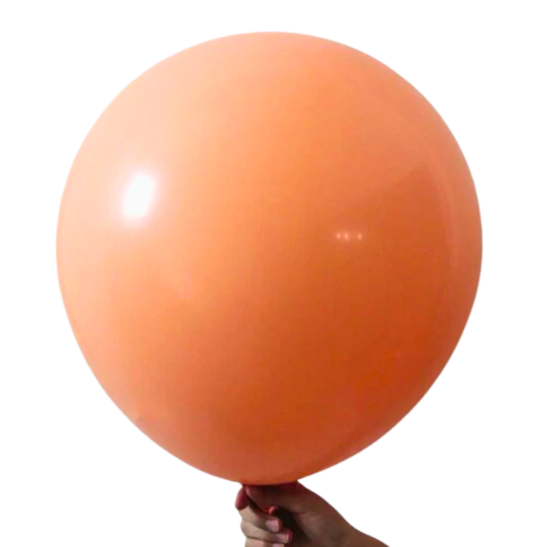 Pastel Orange latex balloons, 36-inch macaron balloons, premium quality latex balloons, large pastel balloons, party decoration balloons, wedding balloons, birthday party balloons, baby shower balloons, engagement balloons, milestone celebration balloons, helium and air-filled balloons, indoor and outdoor balloons, elegant party décor, balloon garland balloons, stylish event balloons.