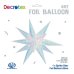 Iridescent star foil balloon, air-fill star balloon, multi-coloured foil balloon, birthday party balloon, festive balloon decoration, shimmering star-shaped balloon


