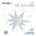 Iridescent star foil balloon, air-fill star balloon, multi-coloured foil balloon, birthday party balloon, festive balloon decoration, shimmering star-shaped balloon