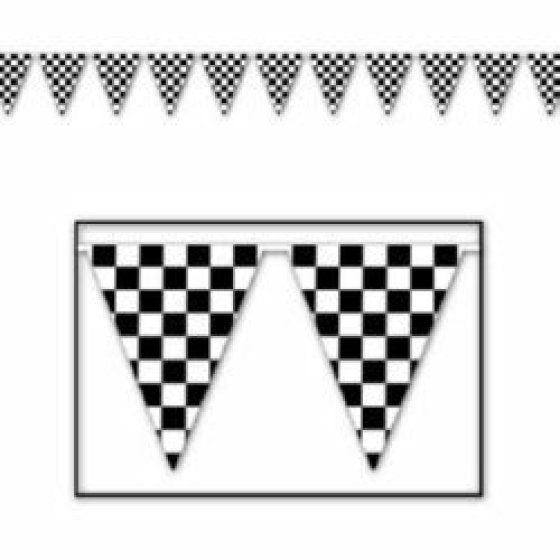 Checkered flag pattern on a white background