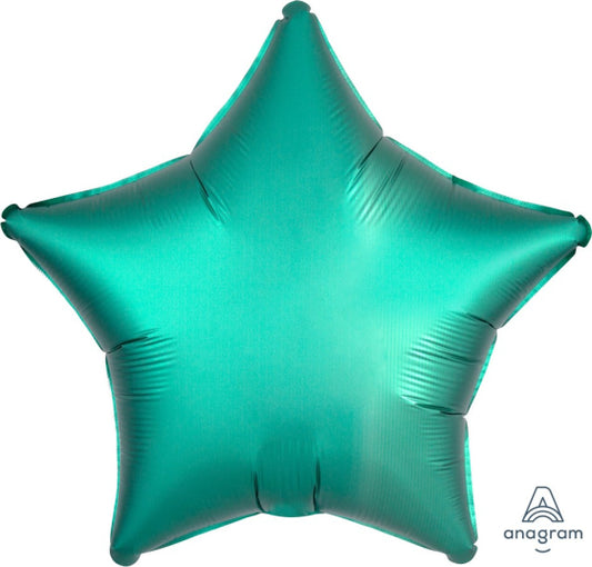 Satin Luxe Jade Anagram Star Foil Balloon 45cm (18")