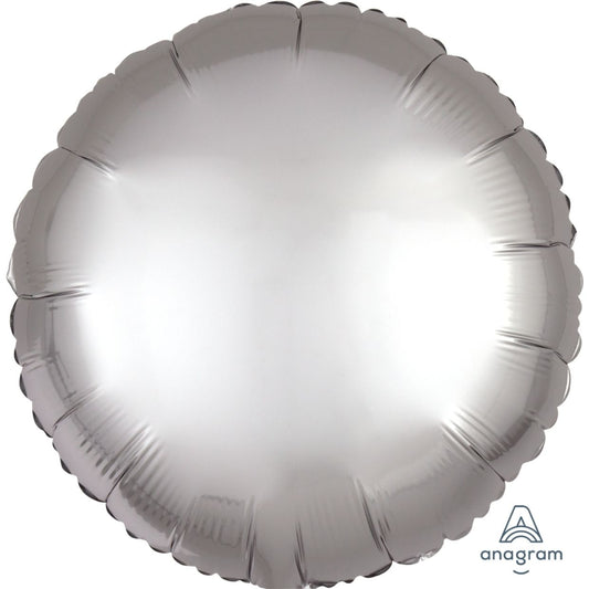 Satin Luxe Platinum Anagram Round Foil Balloon 45cm (18")