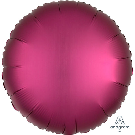 Satin Luxe Pomegranate Anagram Round Foil Balloon 45cm (18")