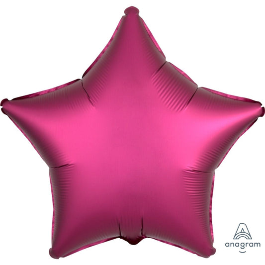 Satin Luxe Pomegranate Anagram Star Foil Balloon 45cm (18")