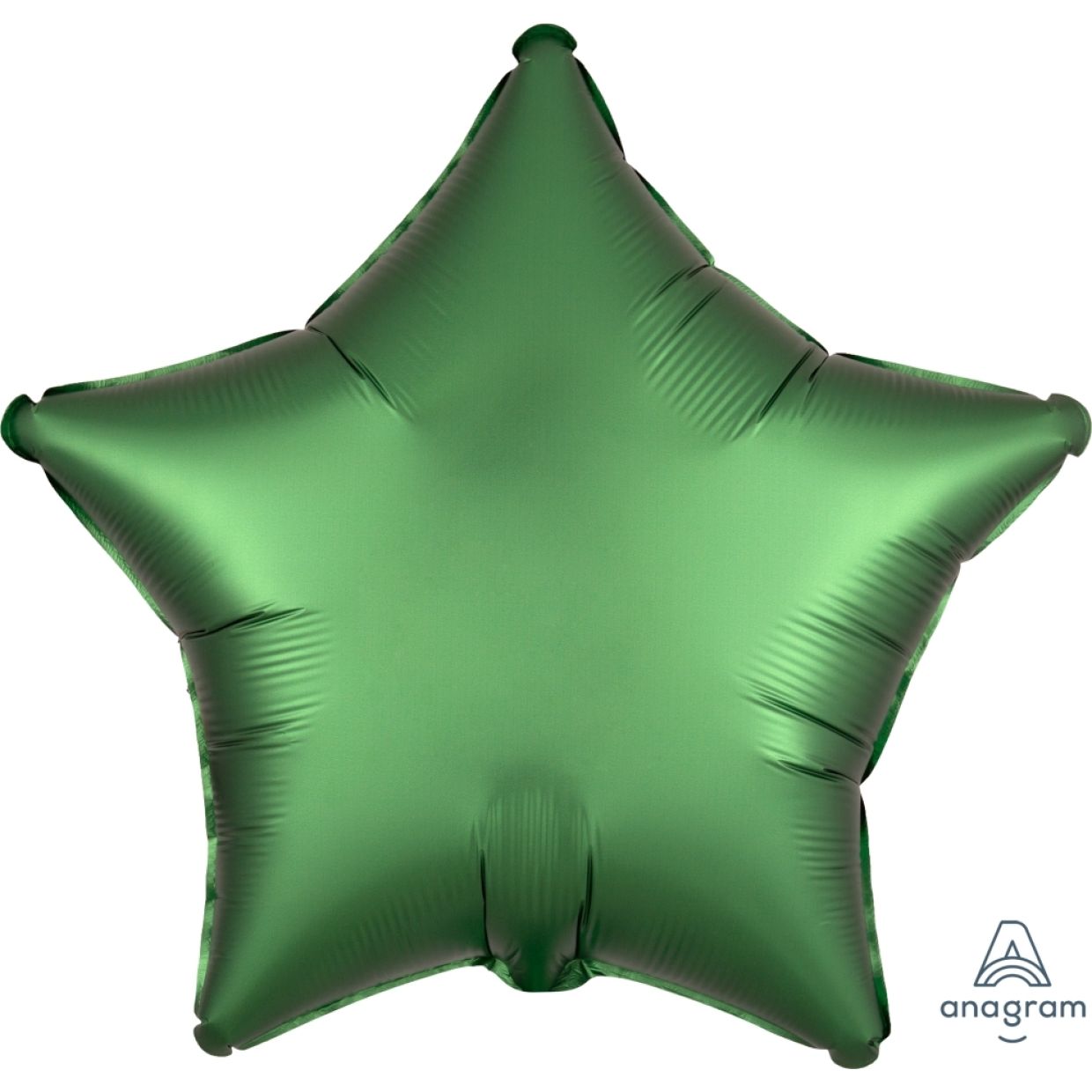 Satin Luxe Emerald Green Anagram Star Foil Balloon 45cm (18")