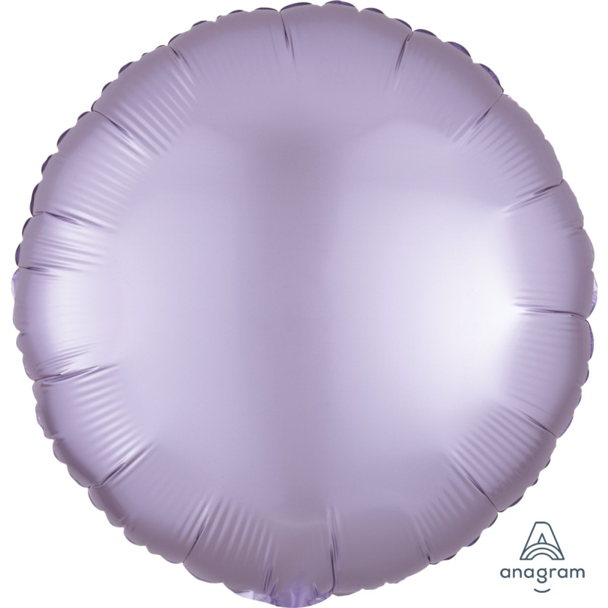 Satin Luxe Pastel Lilac Anagram Round Foil Balloon 45cm (18")