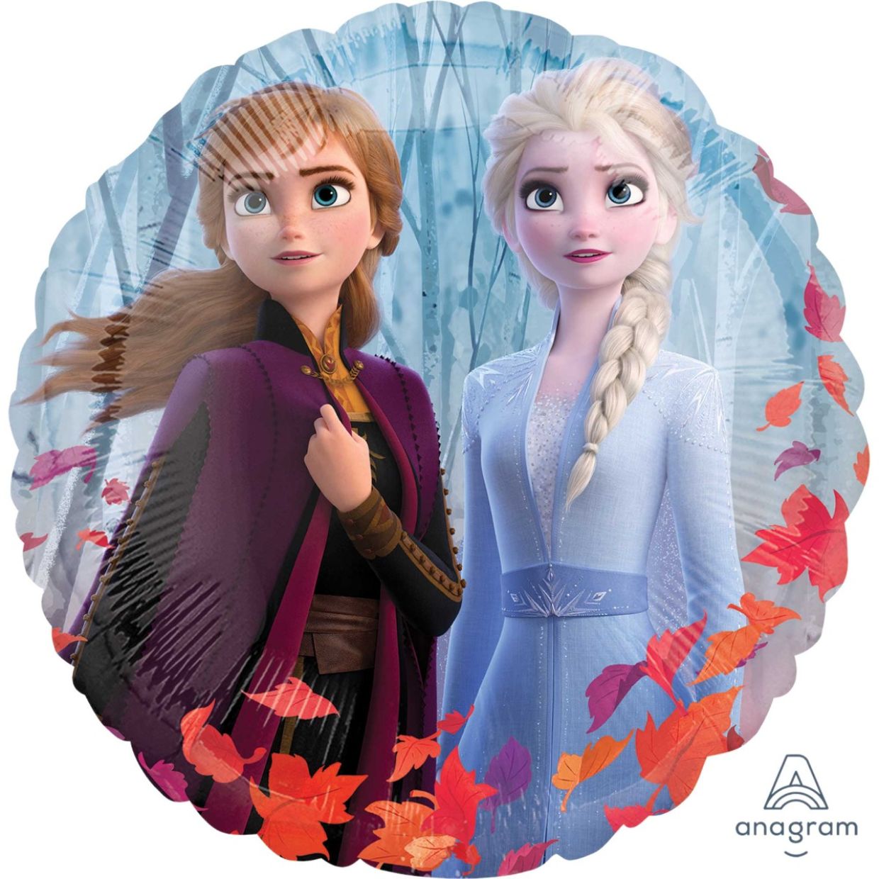 Balloon with animated characters Anna and Elsa from 'Frozen' on a colorful background. frozen number balloon set, frozen birthday balloons, anna and elsa balloons, olaf balloon, frozen party decorations, disney frozen balloons, frozen 2 balloon pack, silver number balloon, frozen theme party supplies, girls birthday balloons, frozen milestone balloon set, frozen latex balloons, metallic blue balloons frozen, helium frozen balloons, kids birthday balloons frozen, frozen balloons australia.