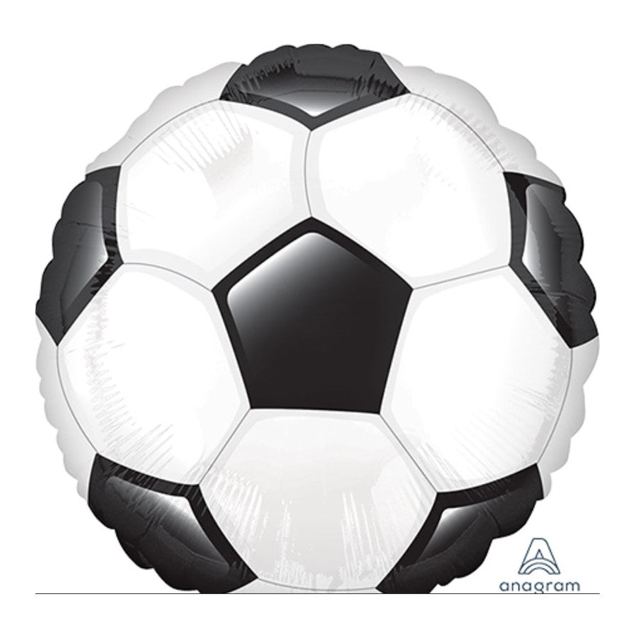 soccer ball foil balloon, Goal Getter balloon, sports-themed balloon, soccer party decoration, helium soccer balloon, inflatable soccer decoration