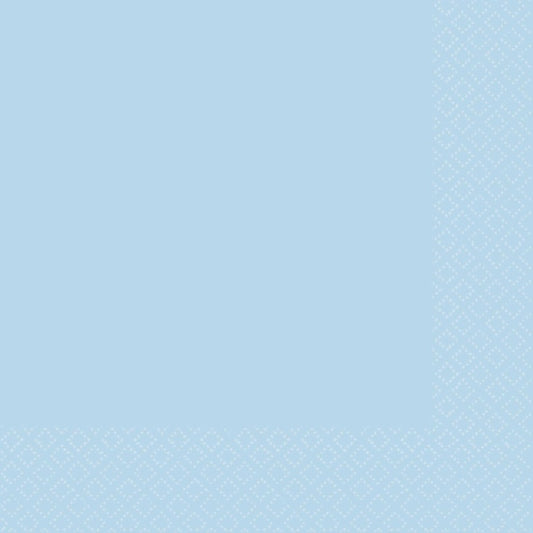 Amscan lunch napkins, pastel blue napkins, 2-ply napkins, 40-pack napkins, party tableware, blue paper napkins, disposable lunch napkins, blue party supplies, pastel napkins for events, blue party napkins, high-quality napkins Australia, Amscan napkins for birthdays, durable 2-ply napkins, everyday use napkins, disposable napkins for parties, pastel blue tableware, kids' party napkins, elegant party napkins, Amscan disposable napkins, blue paper serviettes.