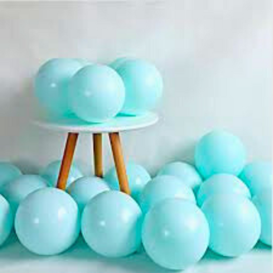 10" Pastel Tiffany Blue macaron latex balloons, 20 pack, premium quality latex balloons, pastel blue party balloons, wedding décor, birthday balloons, baby shower balloons, helium and air-filled balloons, stylish event balloons, indoor and outdoor balloons.