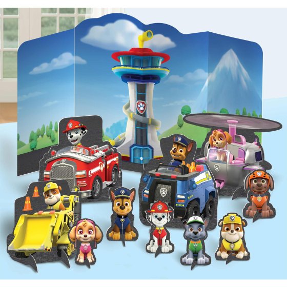 Paw Patrol table decorations, Paw Patrol cardboard centrepieces, birthday party table decor, Paw Patrol party table, Paw Patrol theme, Chase and Marshall centrepieces, Paw Patrol birthday supplies, Paw Patrol table accessories, kids party decorations, Paw Patrol themed party, Paw Patrol decorations, party centrepieces for Paw Patrol party, Paw Patrol table kit, Paw Patrol party decoration kit, birthday table decorations, fun Paw Patrol centrepieces, cardboard party decorations, birthday table accessories, P