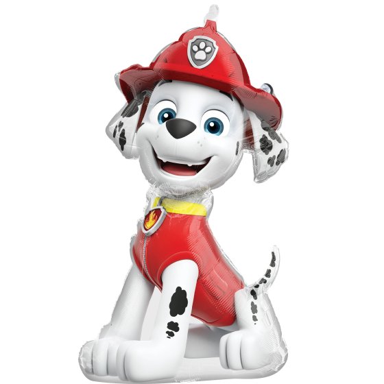 Paw Patrol Marshall balloon, SuperShape foil balloon, 53cm x 83cm balloon, Anagram balloon, kids' party decoration, reusable helium balloon, Paw Patrol-themed party, Marshall party supplies, cartoon balloon, kids' birthday balloon, party centrepiece, Paw Patrol character balloon, Brisbane party supplies, Queensland party decorations, helium balloon, party balloon bouquet, vibrant party balloon, birthday party ideas, cartoon character decoration.
