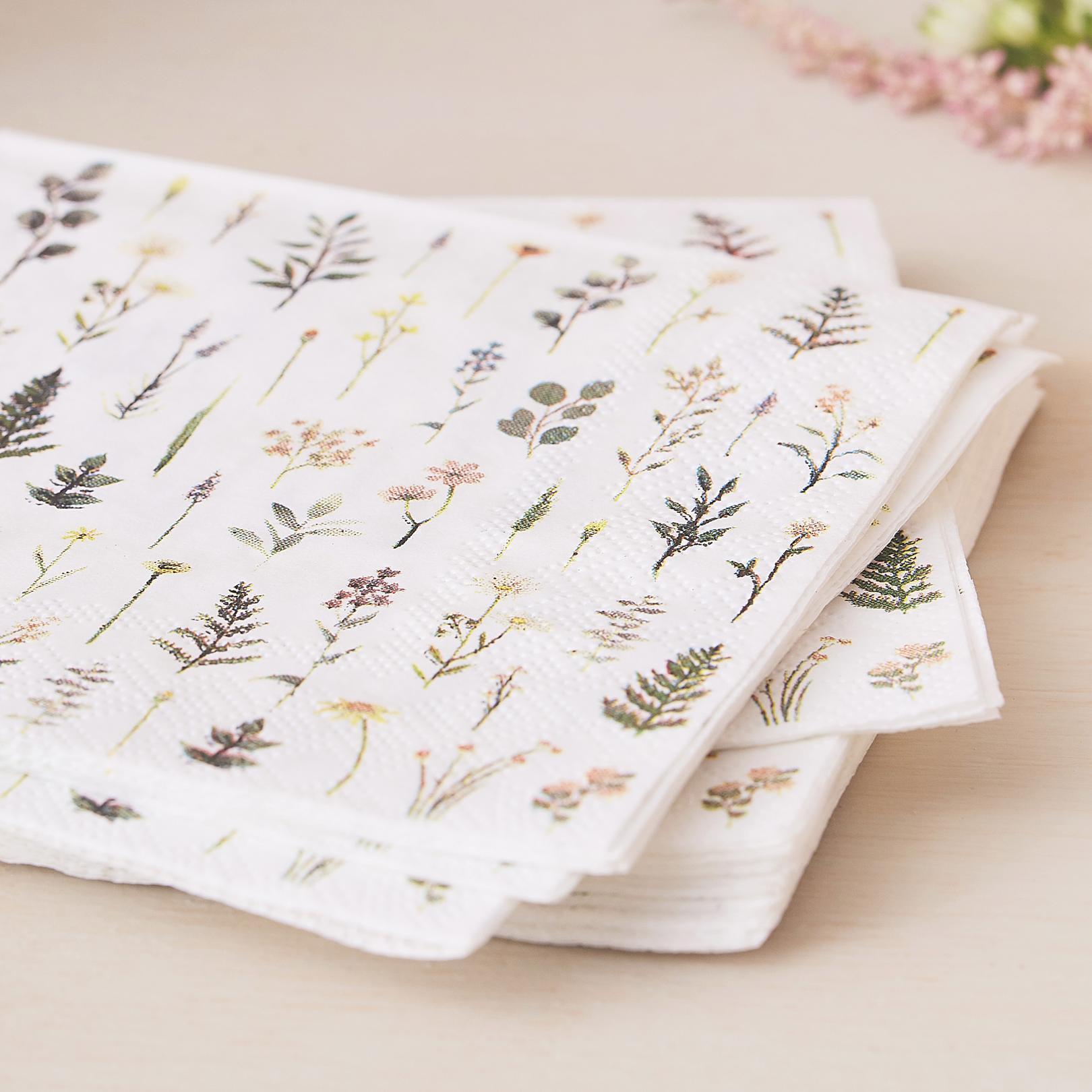 floral cocktail napkins, afternoon tea napkins, paper napkins, botanical napkins, cocktail party napkins, floral party napkins, napkins for tea parties, birthday party napkins, hen party napkins, paper napkins for celebrations, elegant napkins, delicate paper napkins, napkins with floral design, decorative napkins for events, eco-friendly napkins, 16 pack cocktail napkins, 12.5cm napkins, cocktail napkins for parties, stylish paper napkins, botanical party napkins, tea party accessories.