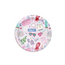 Taylor Swift paper plates, 9-inch (22.9 cm) paper plates, light purple party plates, Swiftie party supplies, eras tour-themed plates, Taylor Swift icons plates, Red heart glasses plate, 1989 Statue of Liberty plate, Reputation snake plate, Midnight lighter plate, Taylor Swift birthday party, Cornelia Street party supplies, Shake It Off party decor, glossy paper plates, Taylor Swift-themed tableware.
