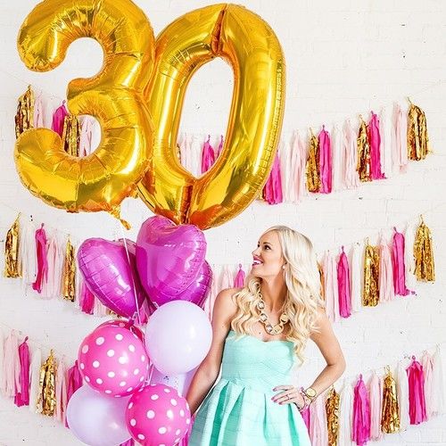 40 inches Number Foil Balloons - Gold-Balloons-Decoren