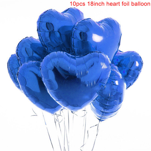 18 inches Hearts Foil Balloons - Multicolor-Balloons-Decoren