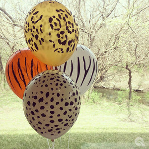 Animal Print Latex Balloons